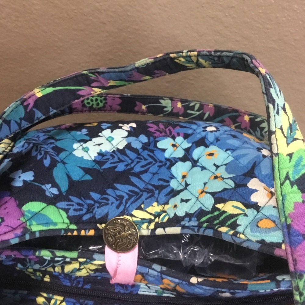 VERA BRADLEY BLUE FLORAL BAG - Picture 4 of 16